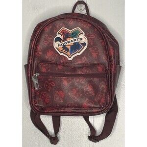 Harry Potter Hogwarts College Fan HS Mini Backpack Red Faux Leather